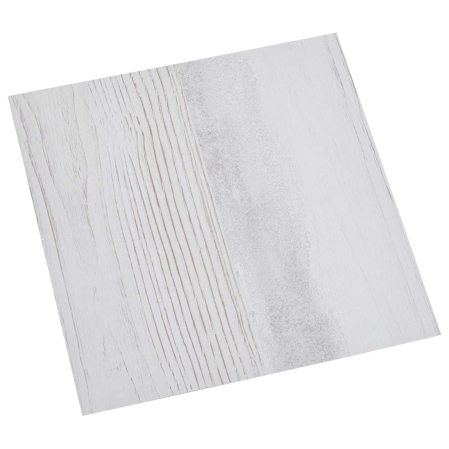Selvklæbende Gulvplanker 30,5 x 30,5 cm 20 pcs PVC Hvid og træ