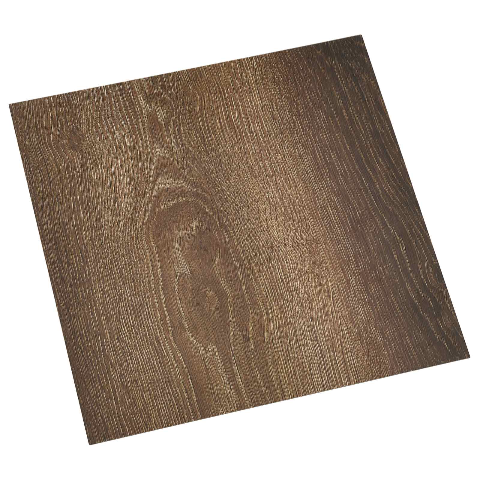 Selvklæbende Gulvplanker 30,5 x 30,5 cm 20 pcs PVC Brun og sort billede