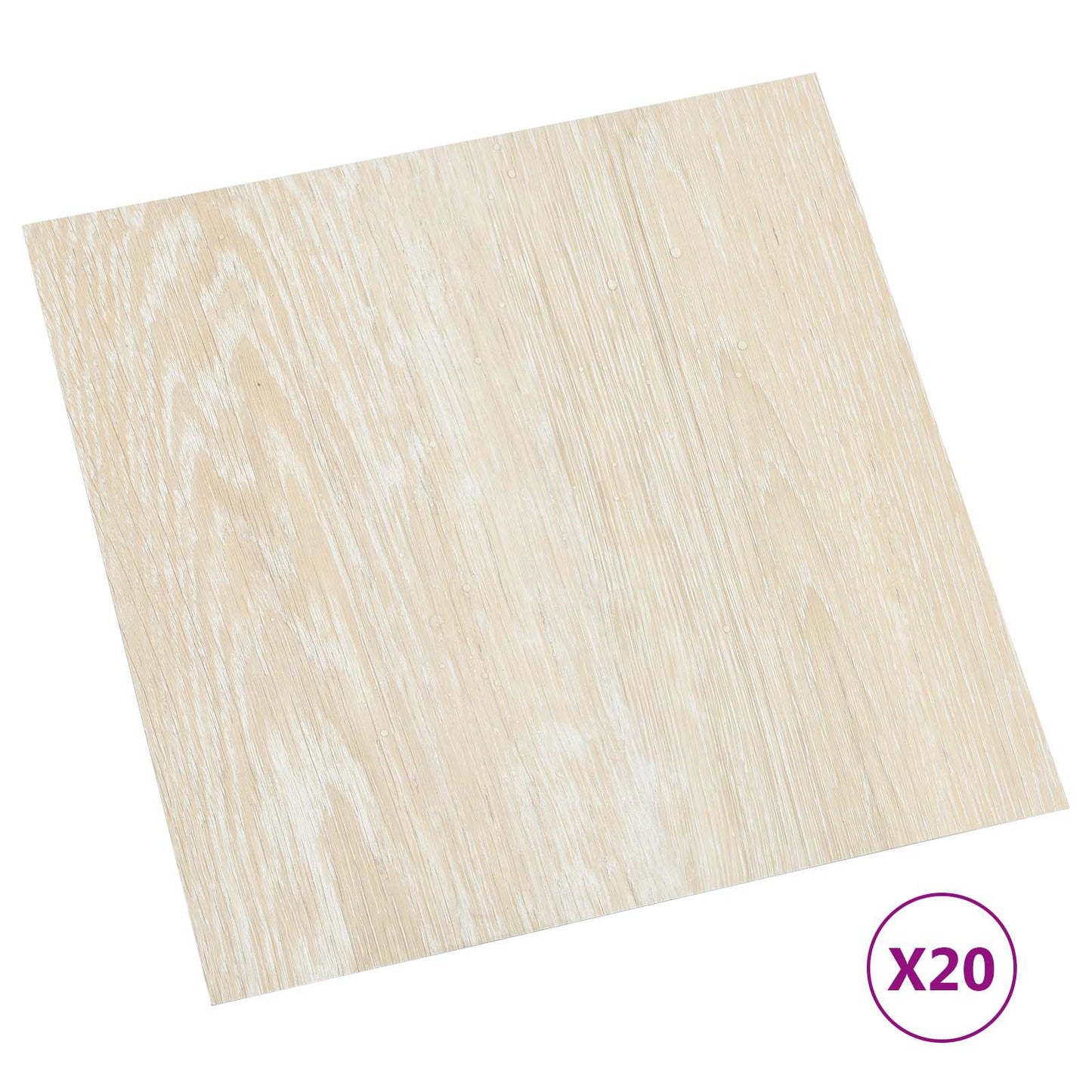 Selvklæbende Gulvplanker 30,5 x 30,5 cm 20 pcs PVC