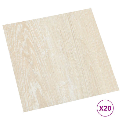 Selvklæbende Gulvplanker 30,5 x 30,5 cm 20 pcs PVC