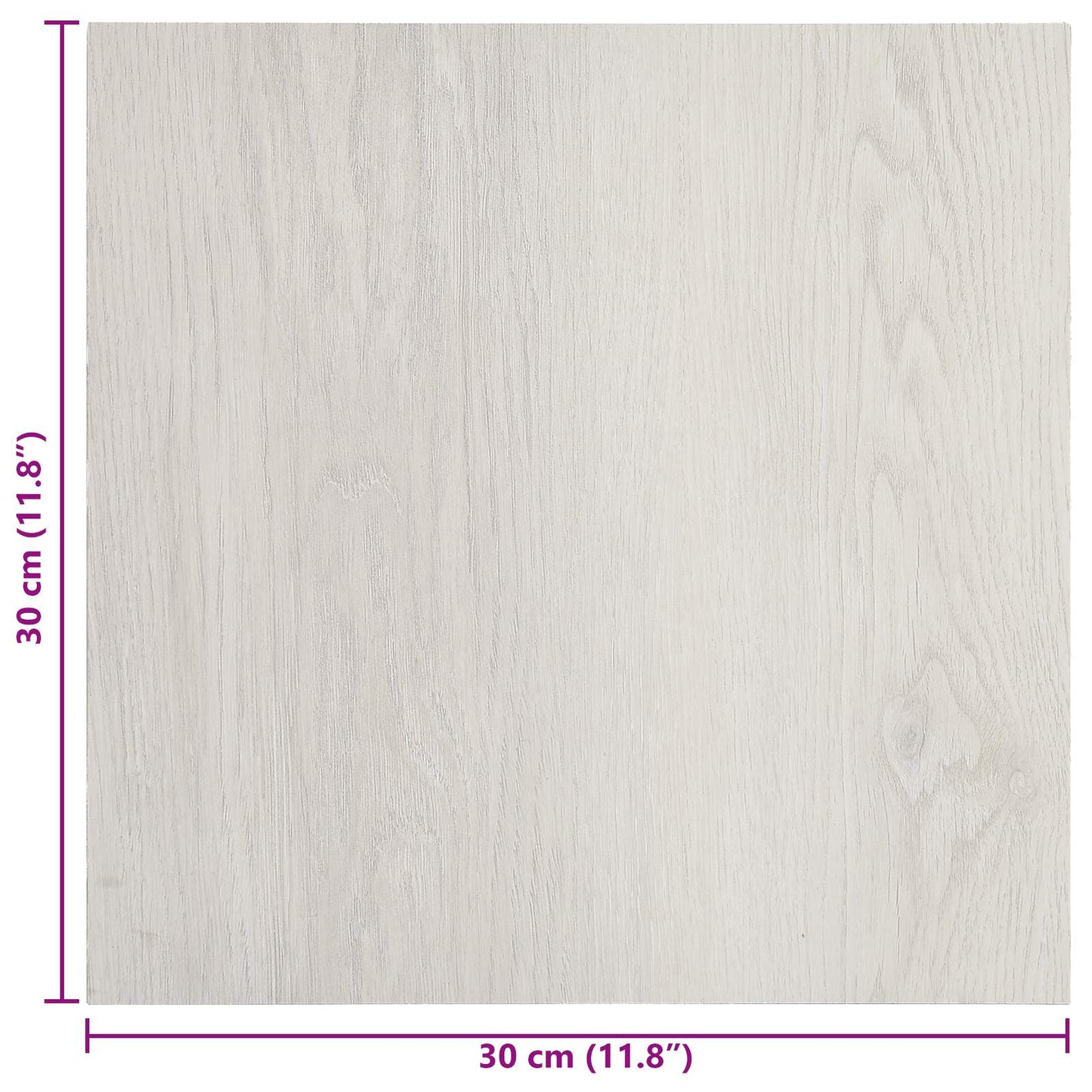 Selvklæbende Gulvplanker 30,5 x 30,5 cm 20 pcs PVC Lys beige