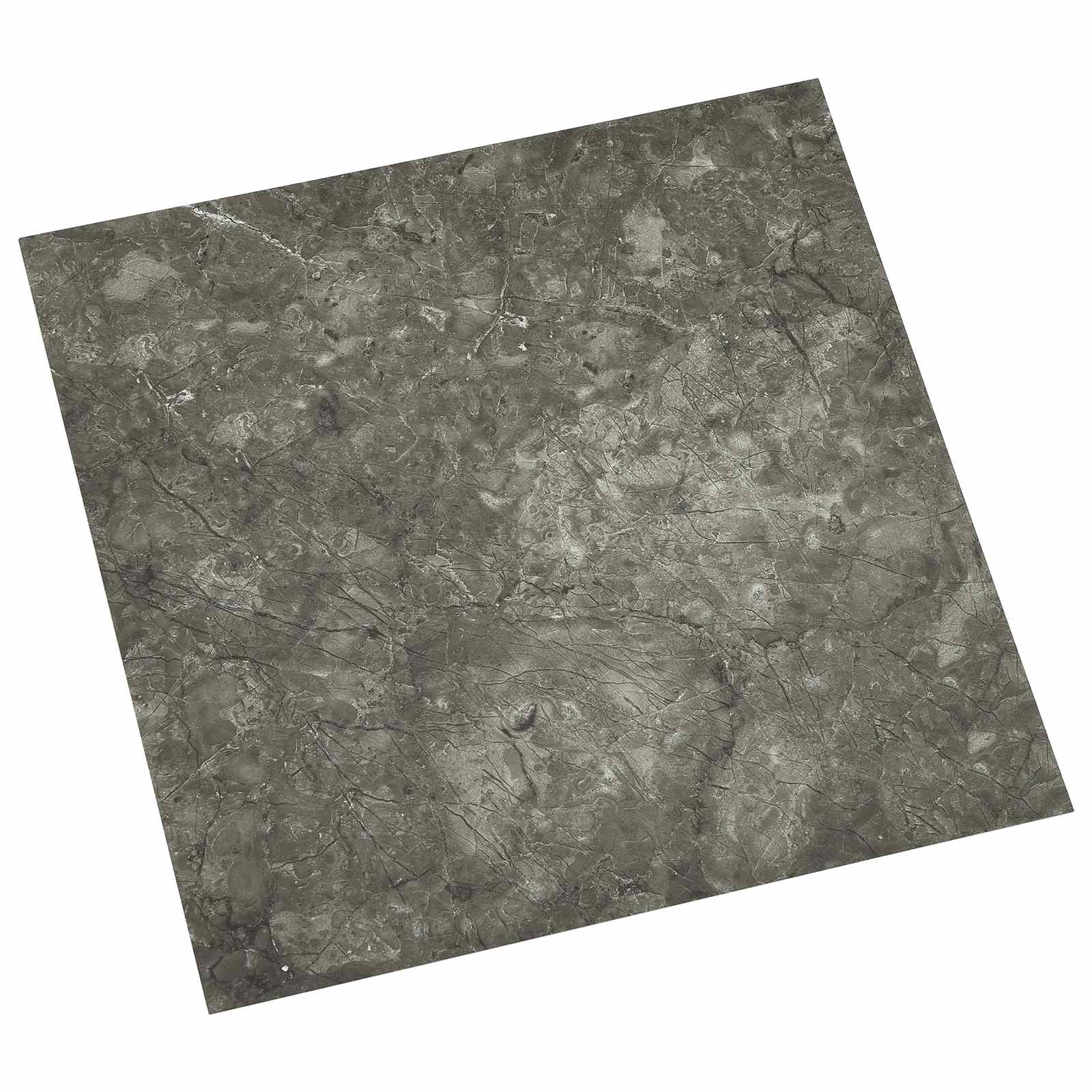 Selvklæbende Gulvplanker 30,5 x 30,5 cm 20 pcs PVC Sort og grå billede