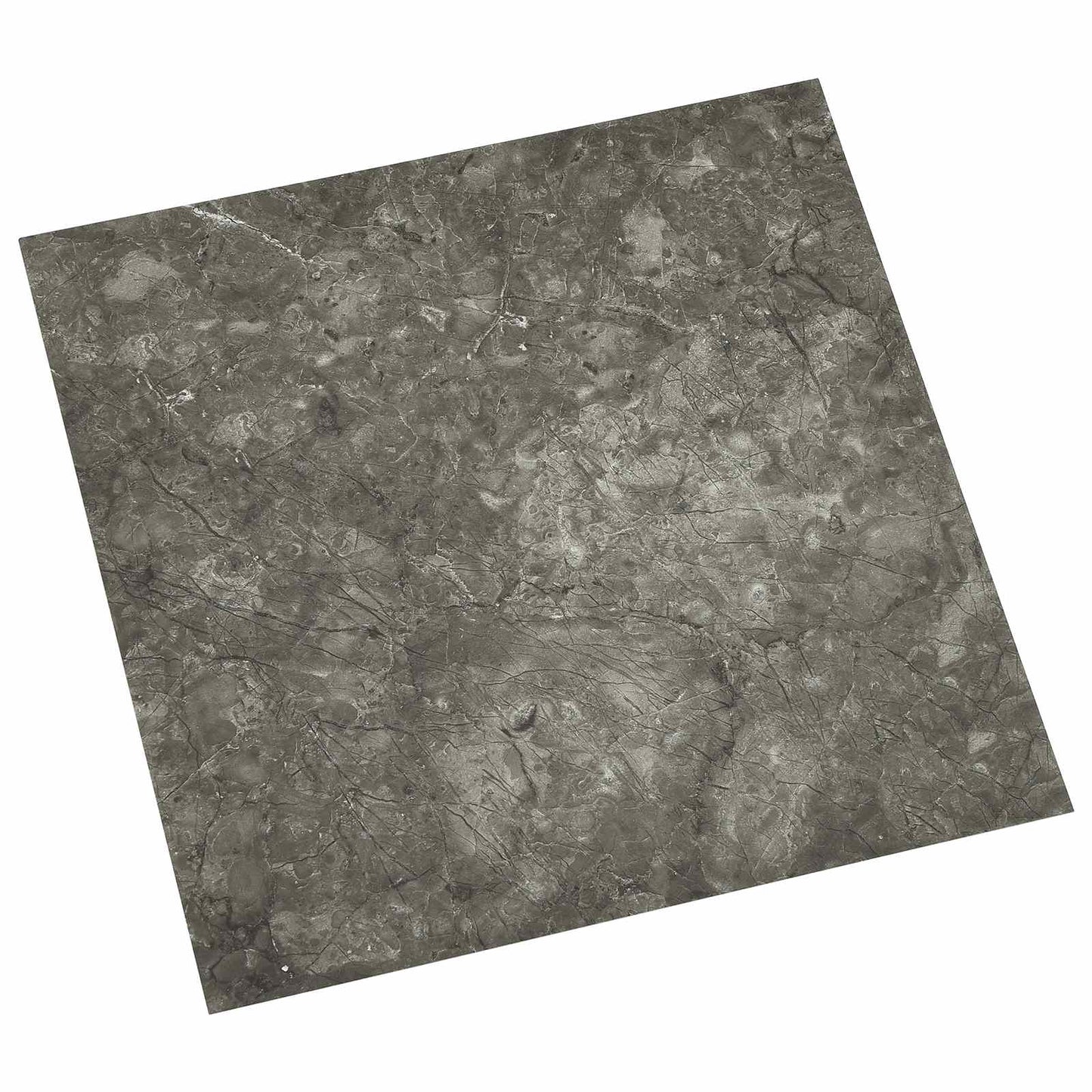 Selvklæbende Gulvplanker 30,5 x 30,5 cm 20 pcs PVC Sort og grå