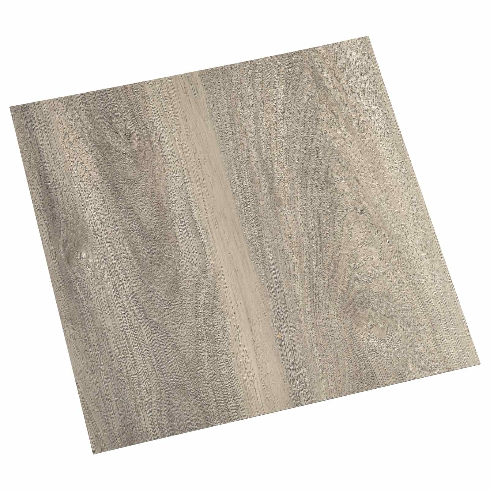Selvklæbende Gulvplanker 30,5 x 30,5 cm 20 pcs PVC Sort og Træ billede
