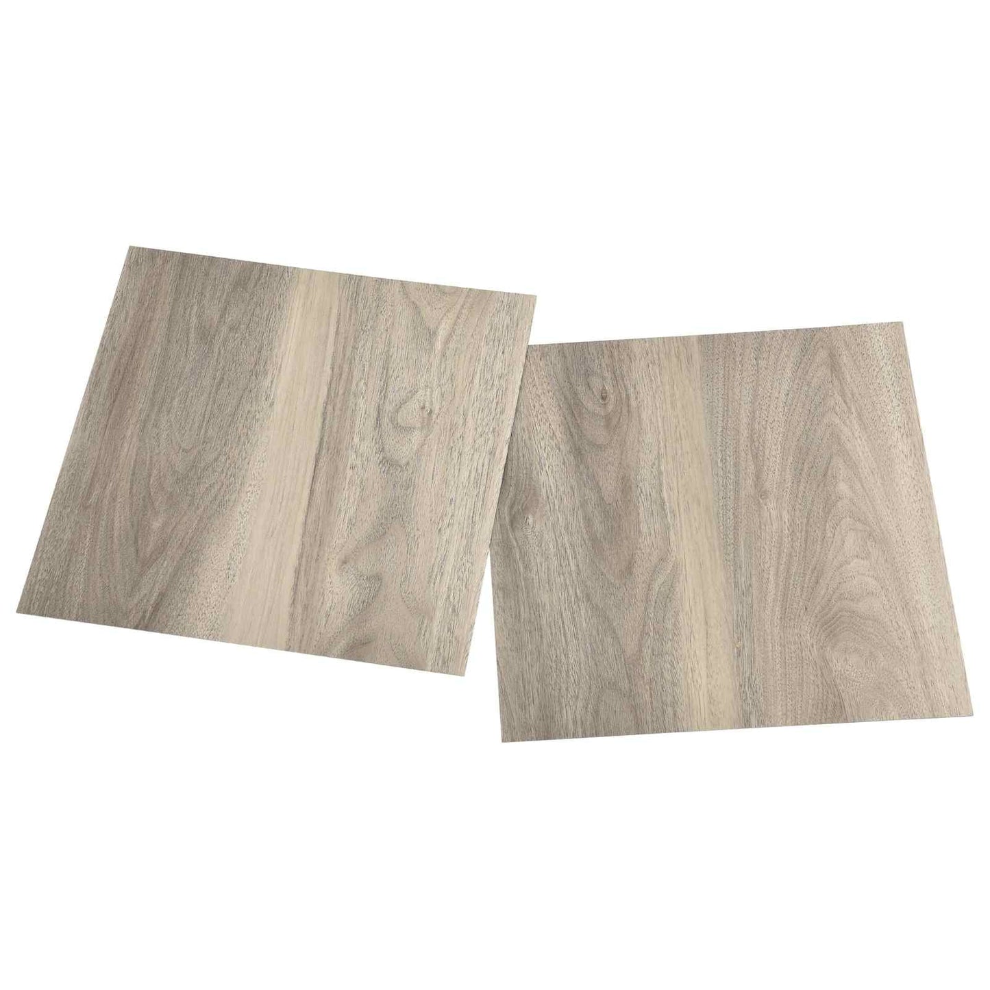 Selvklæbende Gulvplanker 30,5 x 30,5 cm 20 pcs PVC Sort og Træ