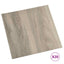 Selvklæbende Gulvplanker 30,5 x 30,5 cm 20 pcs PVC Sort og Træ