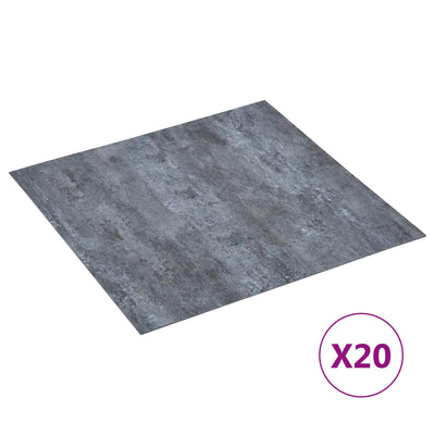 Selvklæbende Gulvplanker 30,5 x 30,5 cm 20 pcs PVC Grå Marmor