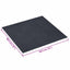 Selvklæbende Gulvplanker 30,5 x 30,5 cm 20 pcs PVC Sort marmor