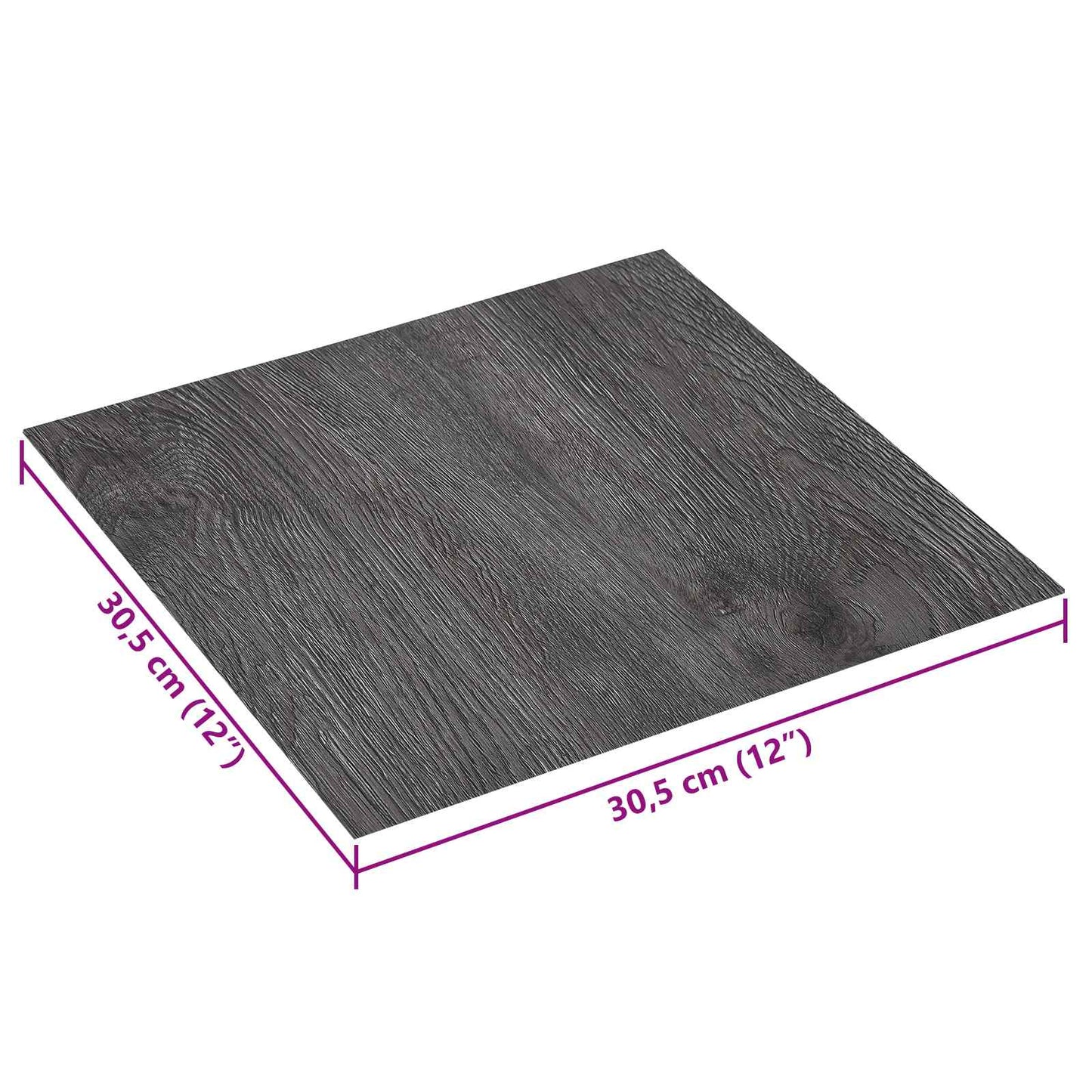 Selvklæbende Gulvplanker 30,5 x 30,5 cm 20 pcs PVC