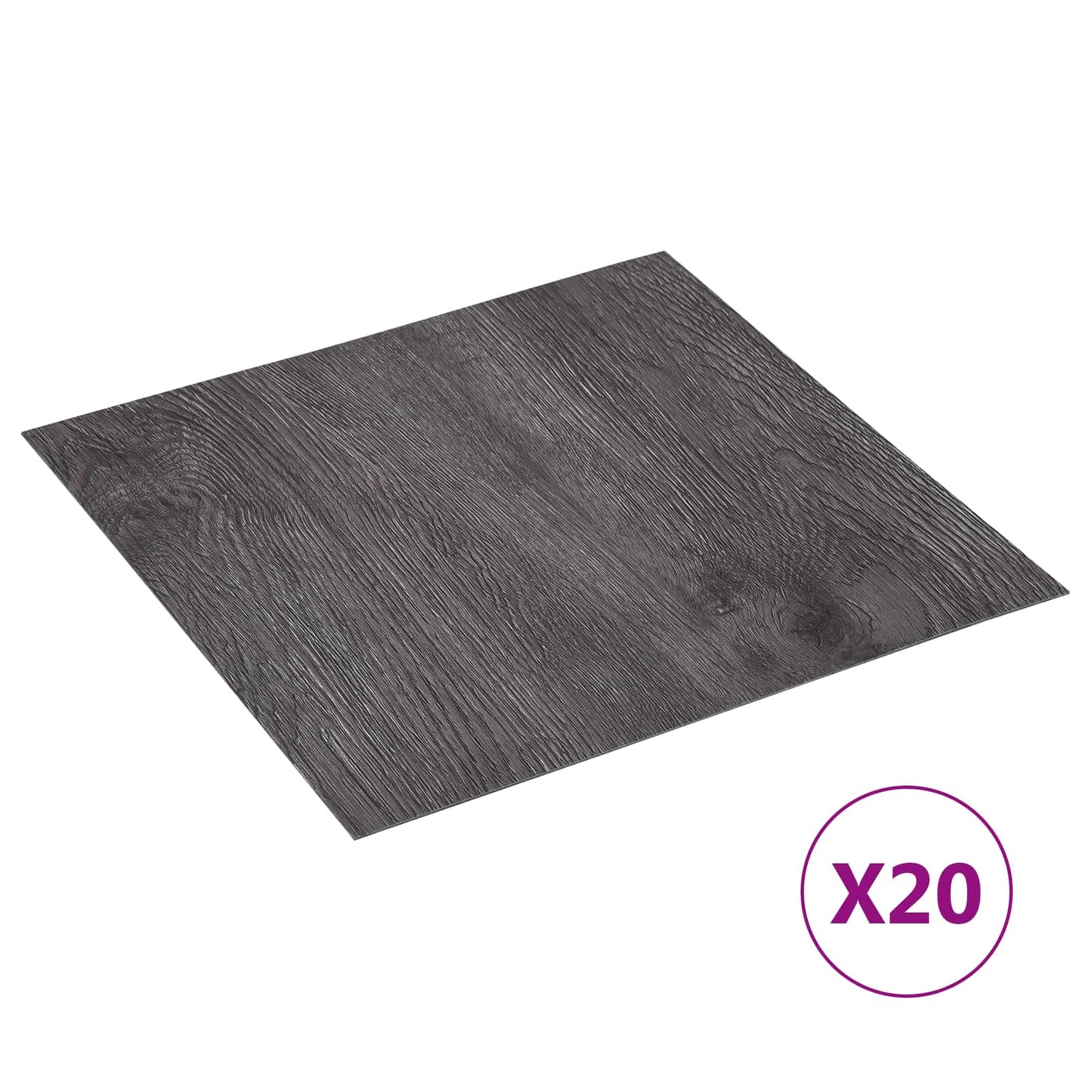 Selvklæbende Gulvplanker 30,5 x 30,5 cm 20 pcs PVC