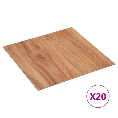 Selvklæbende Gulvplanker 30,5 x 30,5 cm 20 pcs PVC Lys Træ