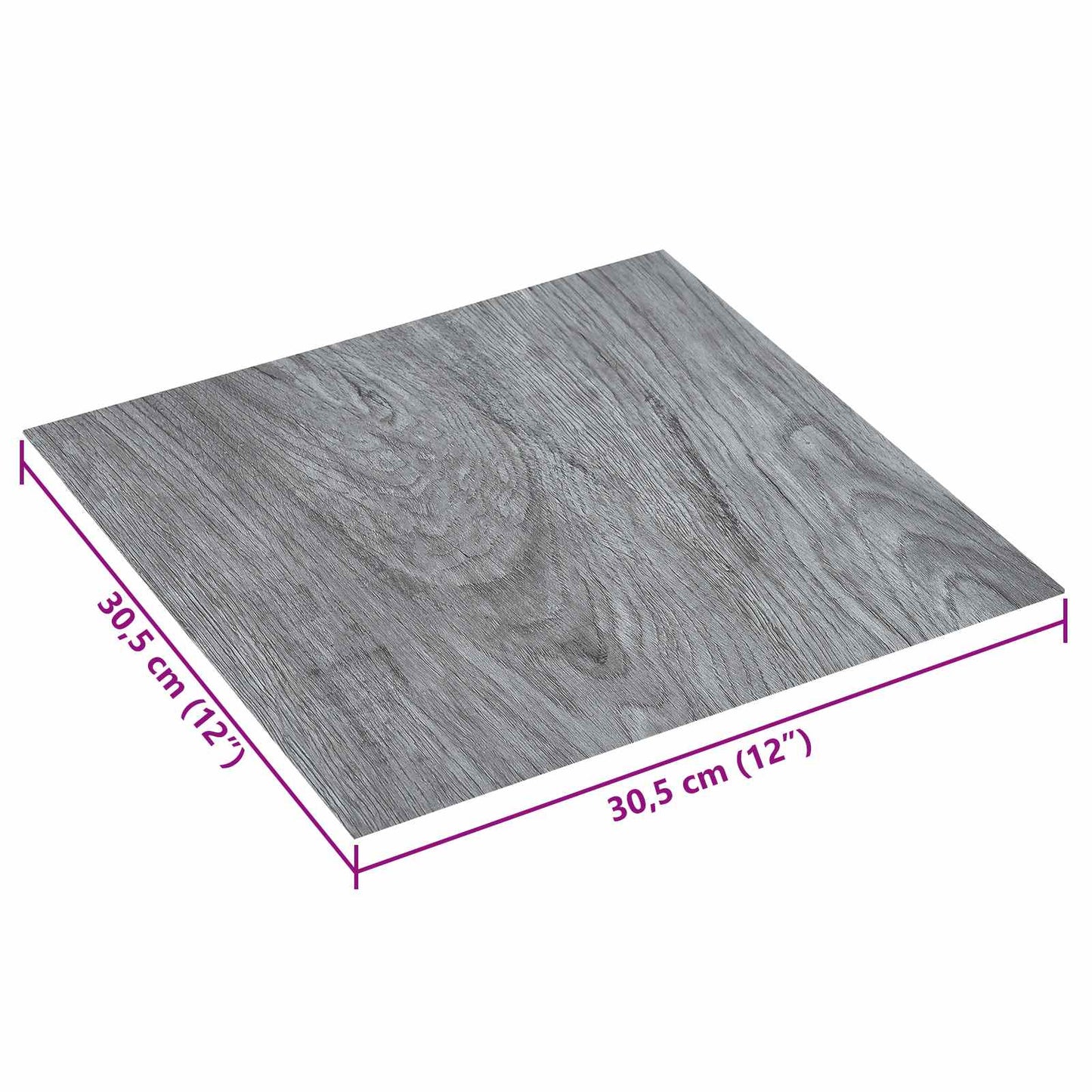 Selvklæbende Gulvplanker 30,5 x 30,5 cm 20 pcs PVC