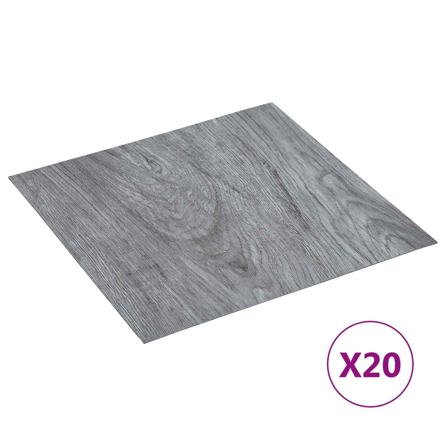 Selvklæbende Gulvplanker 30,5 x 30,5 cm 20 pcs PVC