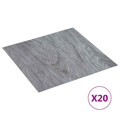 Selvklæbende Gulvplanker 30,5 x 30,5 cm 20 pcs PVC