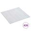 Selvklæbende Gulvplanker Hvid 30,5 x 30,5 cm 20 stk. PVC
