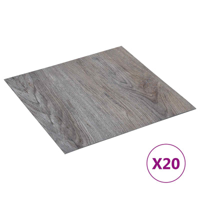 Selvklæbende Gulvplanker 30,5 x 30,5 cm 20 pcs PVC