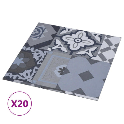 Selvklæbende Gulvplanker 30,5 x 30,5 cm 20 pcs PVC