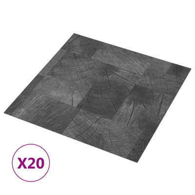 Selvklæbende Gulvplanker 30,5 x 30,5 cm 20 pcs PVC