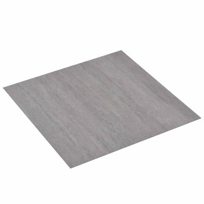 Selvklæbende Gulvplanker 30,5 x 30,5 cm 20 pcs PVC Grå og Træ
