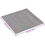 Selvklæbende Gulvplanker 30,5 x 30,5 cm 20 pcs PVC Grå og Træ