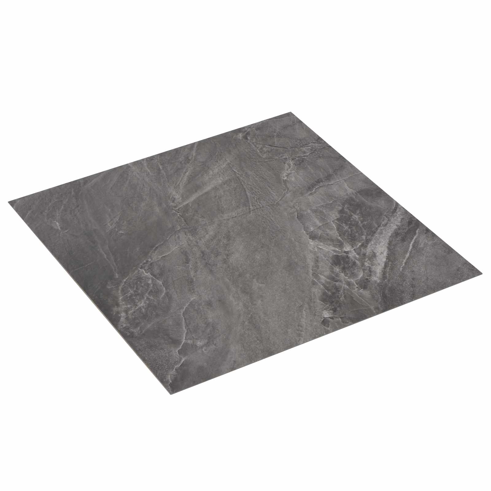 Selvklæbende Gulvplanker 30,5 x 30,5 cm 20 pcs PVC Sort billede