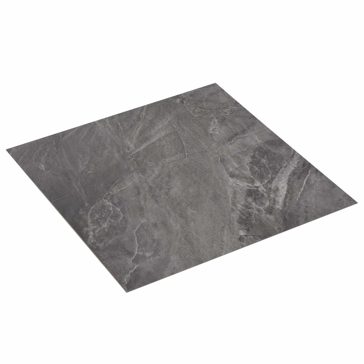 Selvklæbende Gulvplanker 30,5 x 30,5 cm 20 pcs PVC Sort