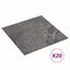 Selvklæbende Gulvplanker 30,5 x 30,5 cm 20 pcs PVC Sort