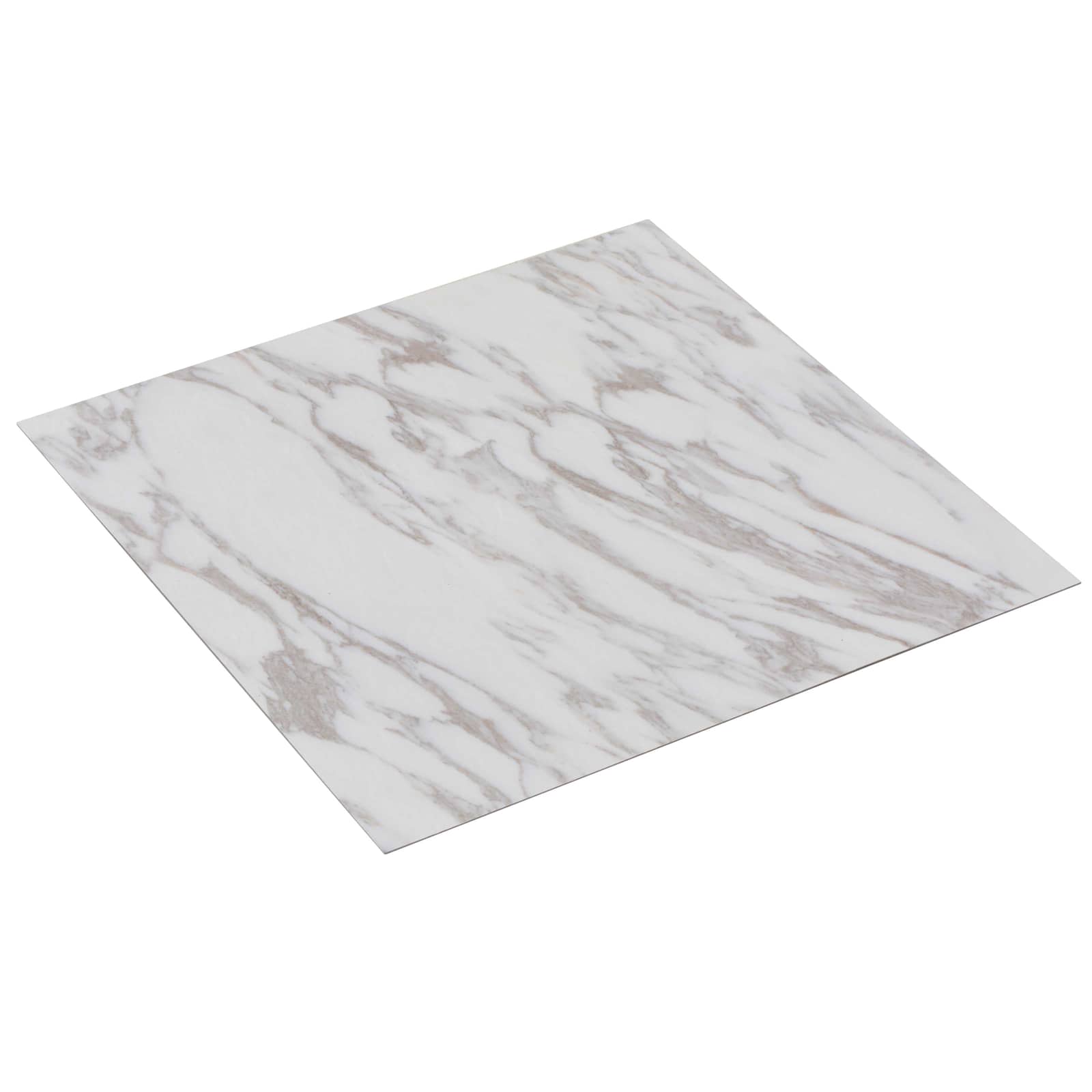 Selvklæbende Gulvplanker 30,5 x 30,5 cm 20 pcs PVC Hvid og brun billede