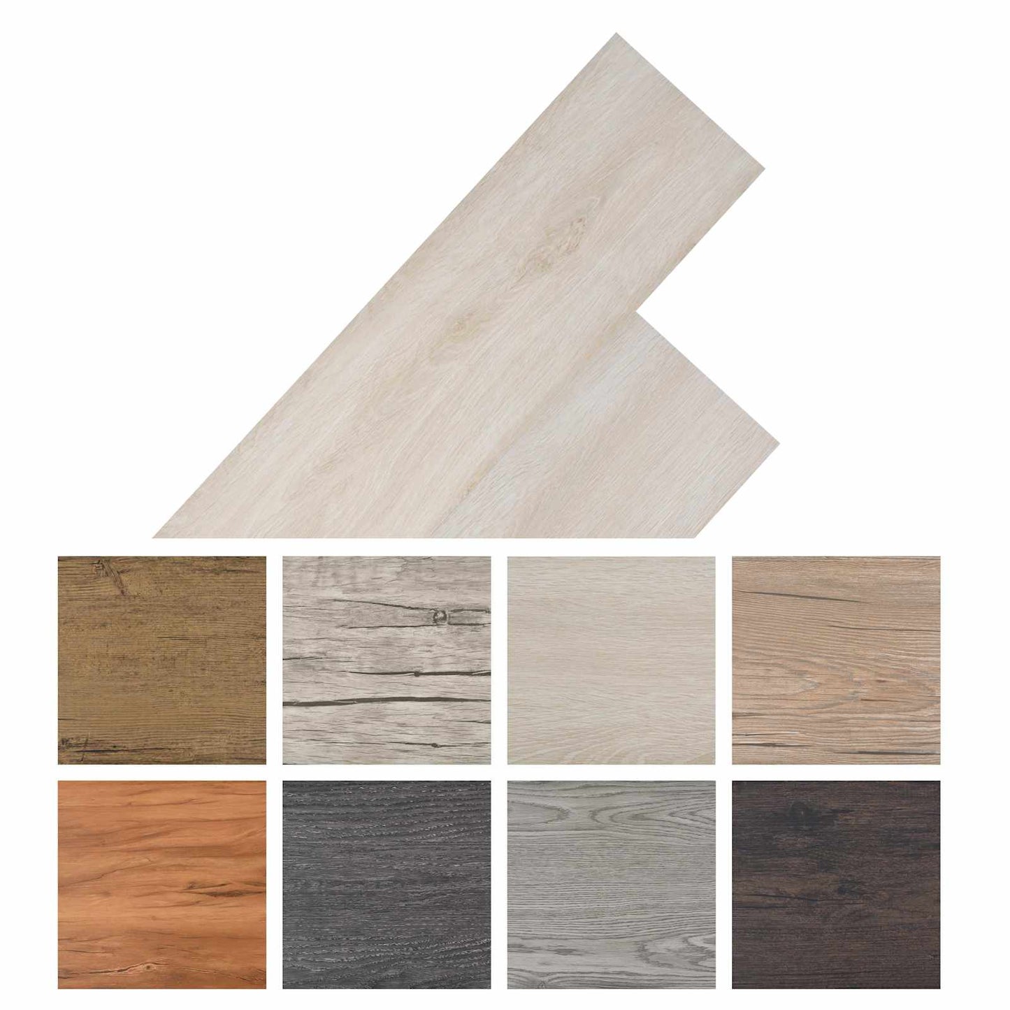 Selvklæbende PVC Plankegulve 30,5 x 61 cm 28 pcs PVC Eg Brun