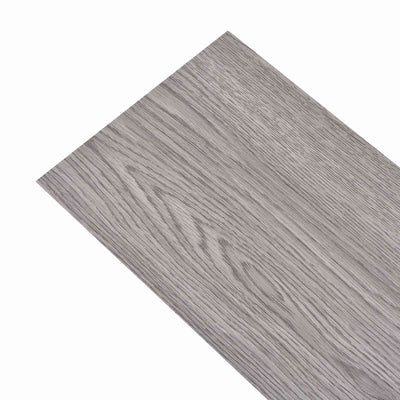 Selvklæbende PVC Plankegulve 30,5 x 61 cm 28 pcs PVC Mørkegrå