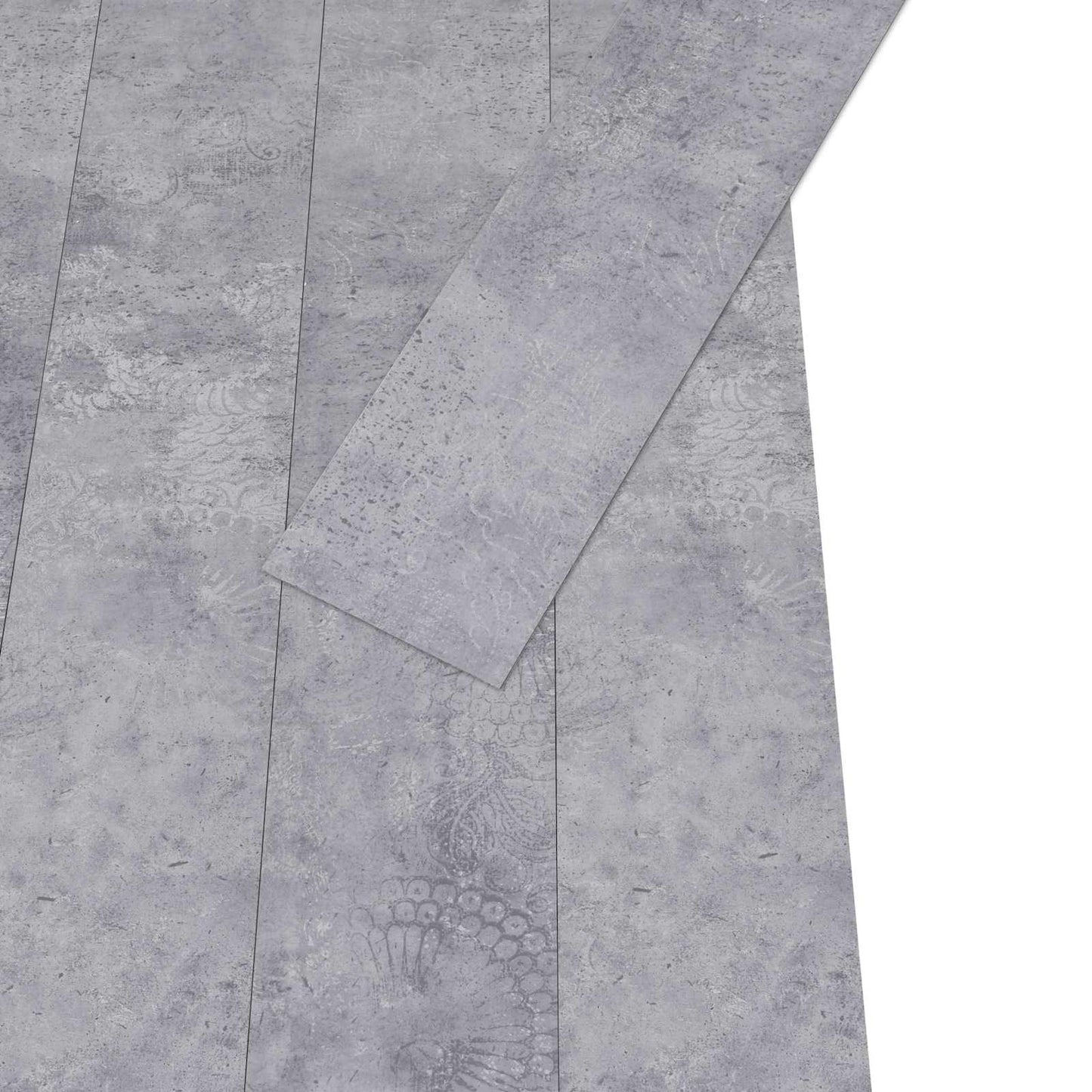 Selvklæbende PVC Plankegulve 30,5 x 61 cm 28 pcs PVC Cement Grå