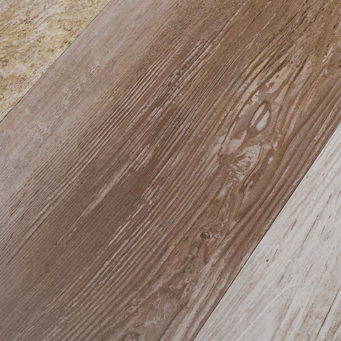 Selvklæbende PVC Plankegulve 30,5 x 61 cm 28 pcs PVC Vasket Træ