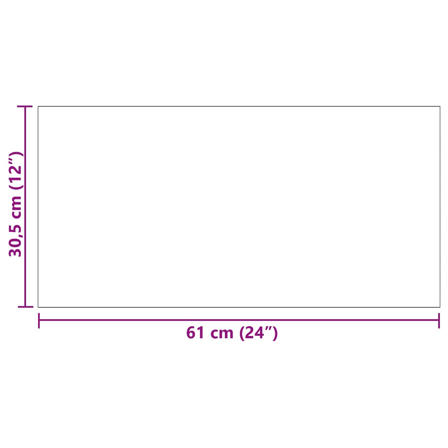 Selvklæbende PVC Plankegulve 30,5 x 61 cm 28 pcs PVC