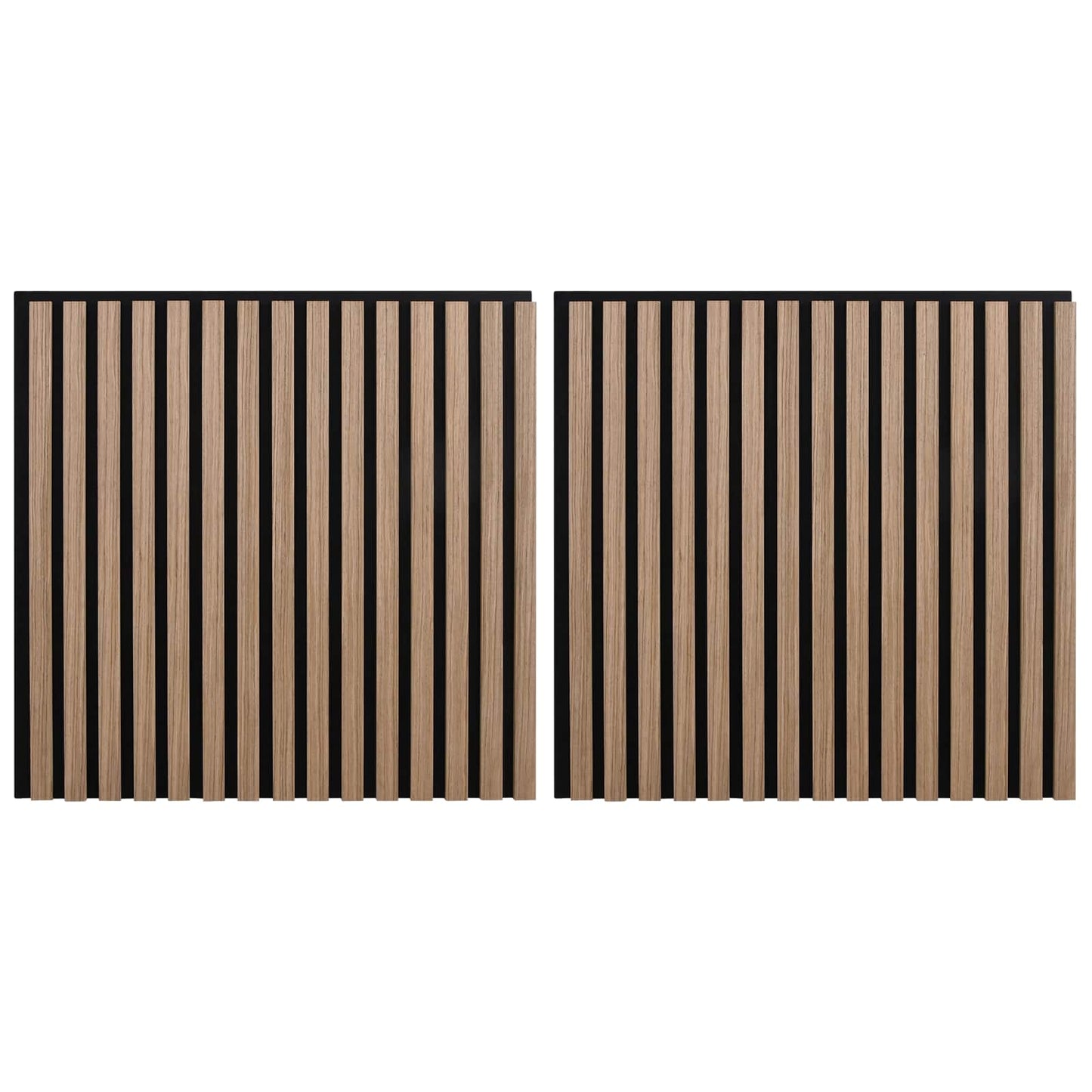 Vægpaneler 2 pcs Brun 60,5 x 60 cm