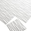 Vægpaneler 12 pcs Hvid 50 x 50 cm Formet naturlig plantefiber