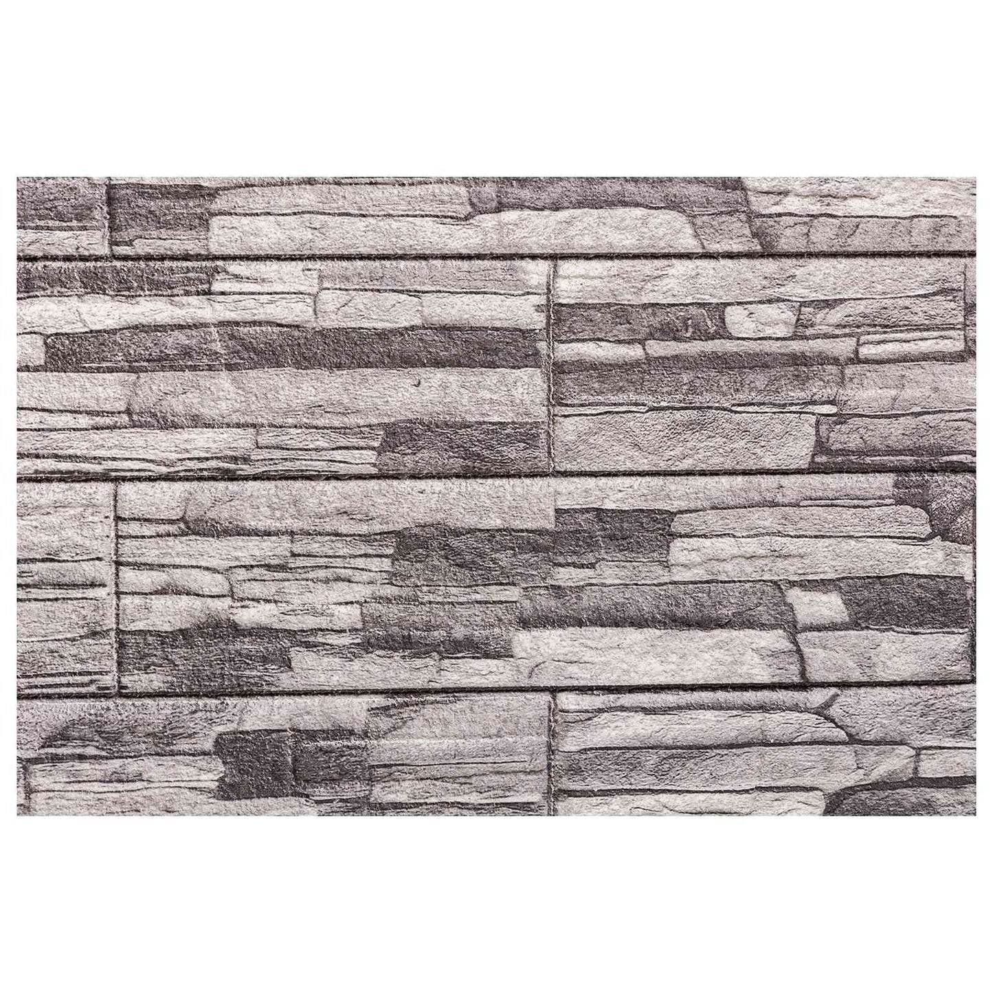 Vægpaneler 10 pcs Mørkegrå og lysegrå 100 x 50 cm EPS Skum