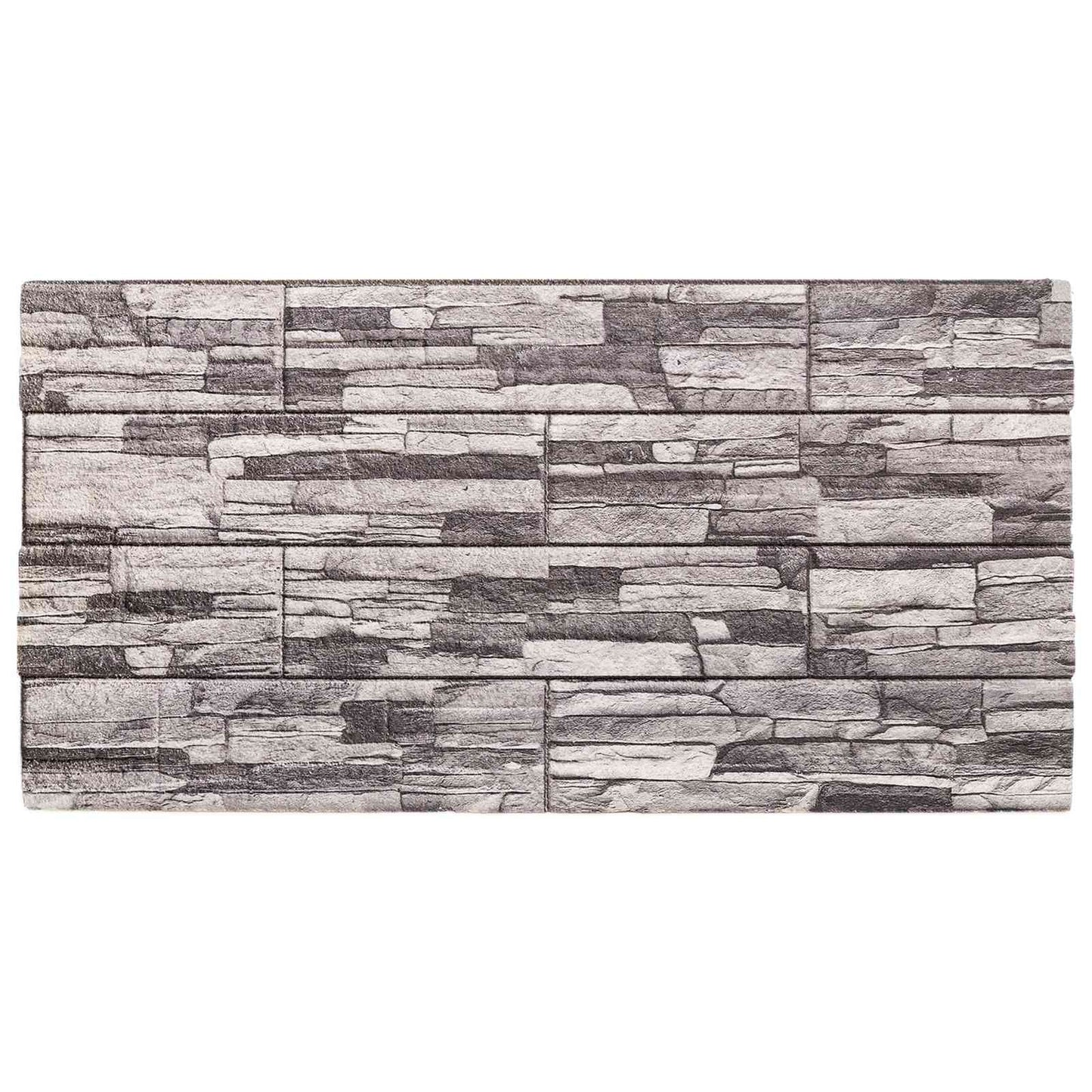 Vægpaneler 10 pcs Mørkegrå og lysegrå 100 x 50 cm EPS Skum