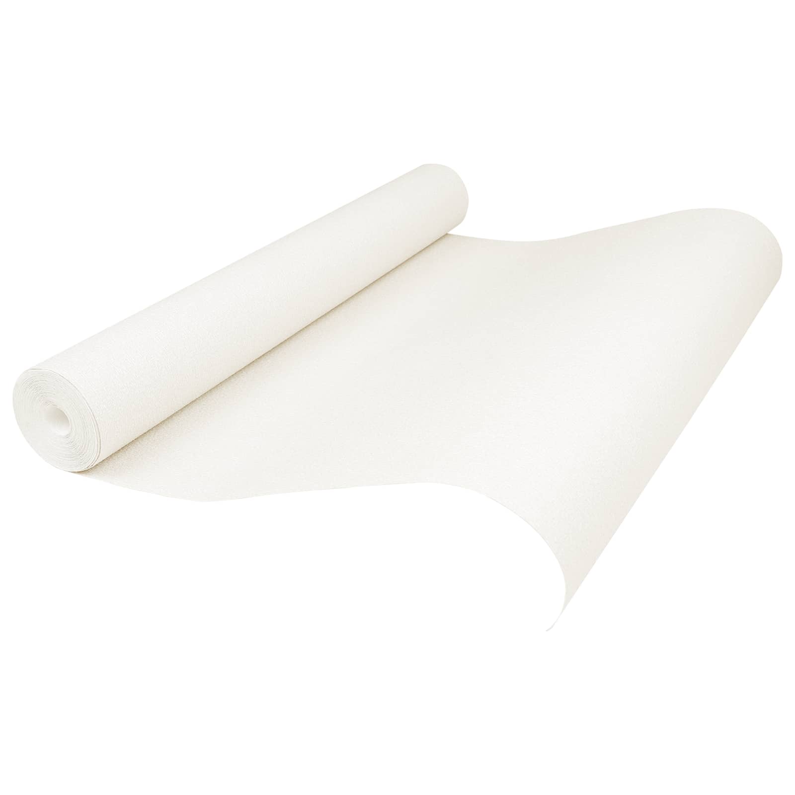 3D solid tapet Stribet Cremehvid 10 x 0,53 m Ikke-vævet stof billede