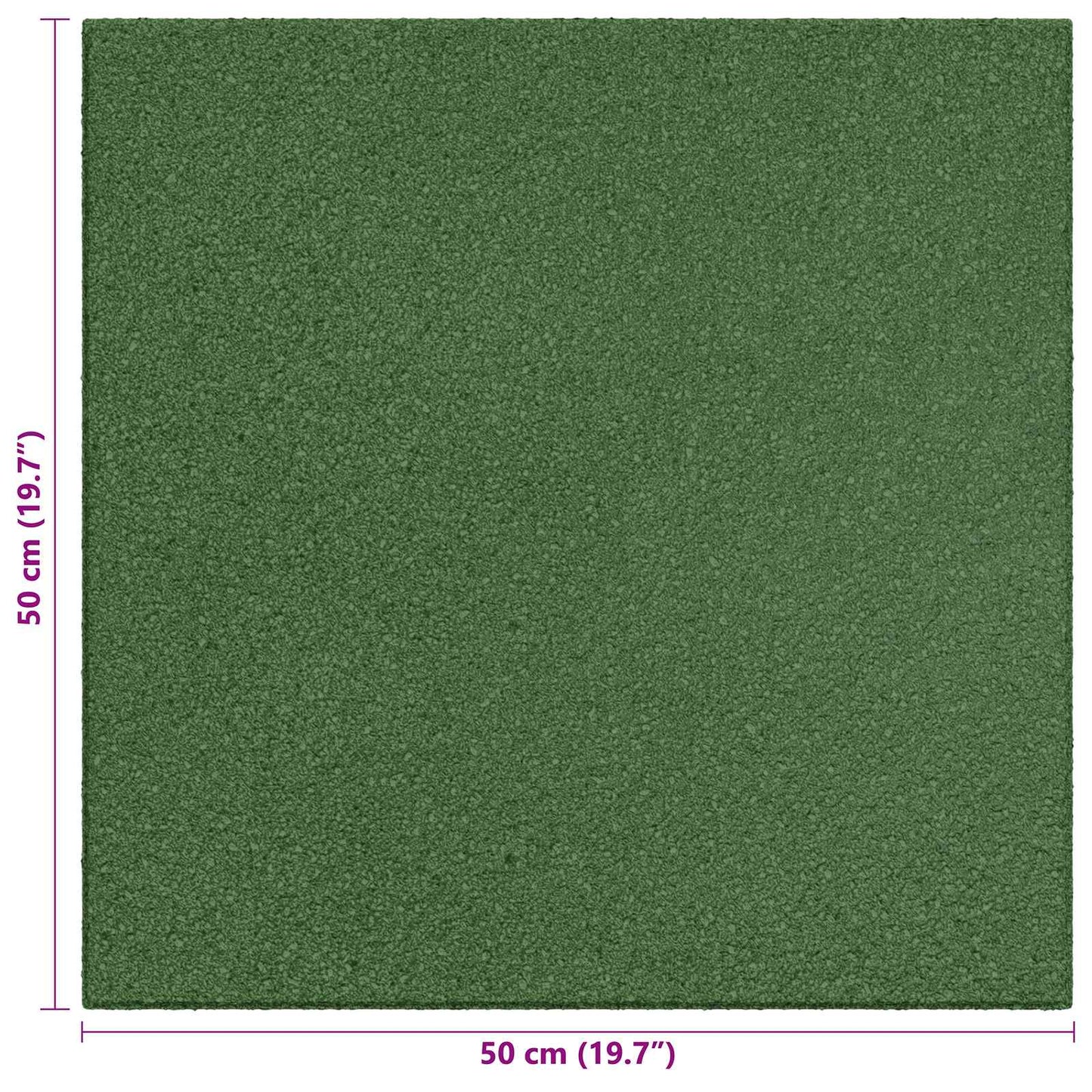 Faldbeskyttelsesfliser 6 pcs Grøn 50 x 50 cm Gummi