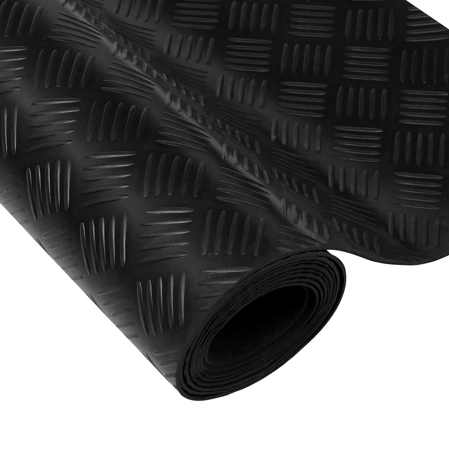 Gulvmåtte Sort 1,5 x 4 m Gummi