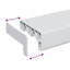 Vindueskarm Hvid 100 x 15 x 4,5 cm PVC