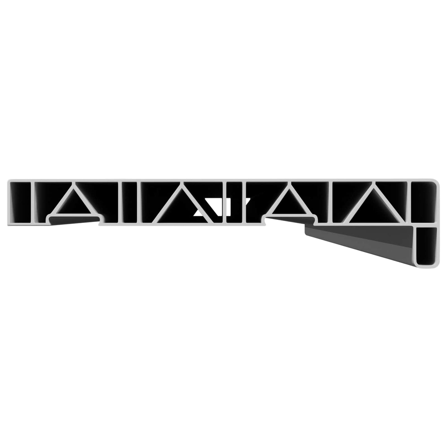 Vindueskarm Hvid 140 x 20 x 4,5 cm PVC