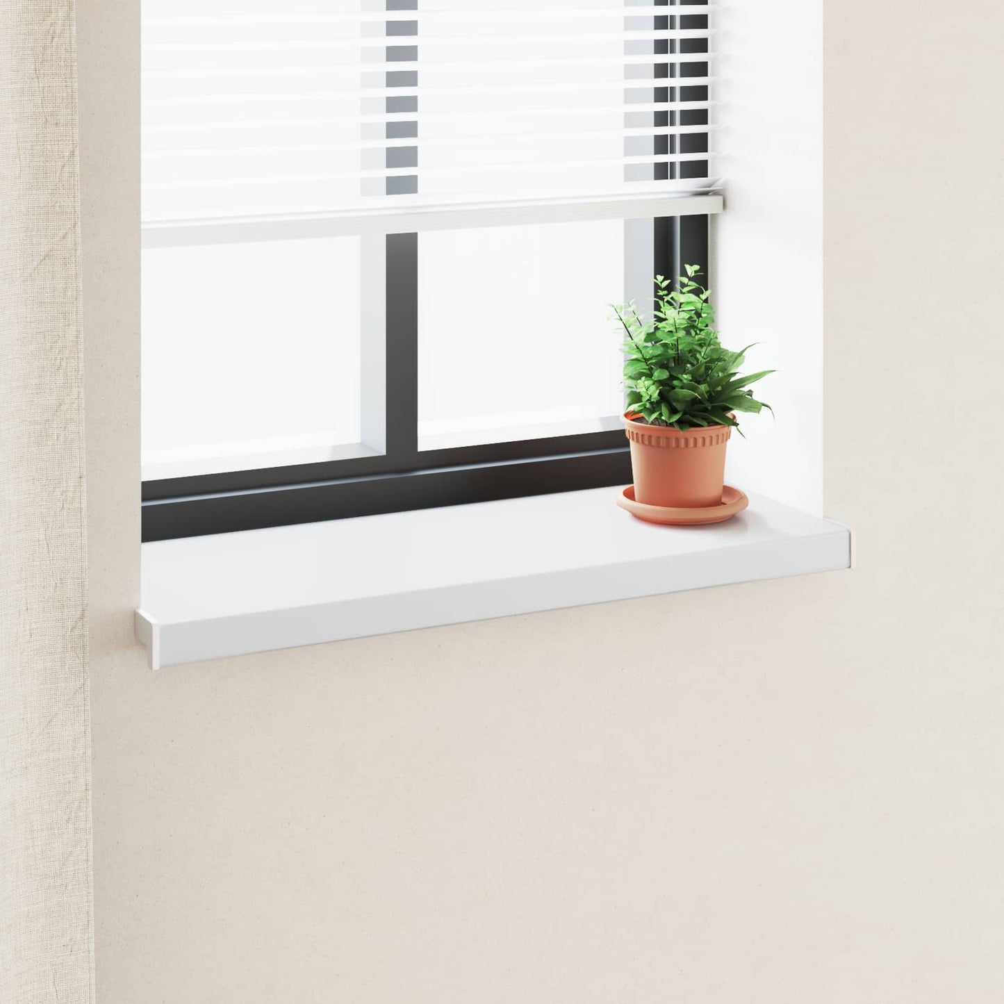 Vindueskarm Hvid 60 x 30 x 4,5 cm PVC