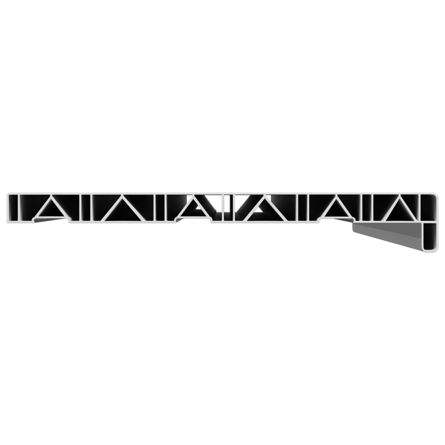 Vindueskarm Hvid 60 x 35 x 4,5 cm PVC