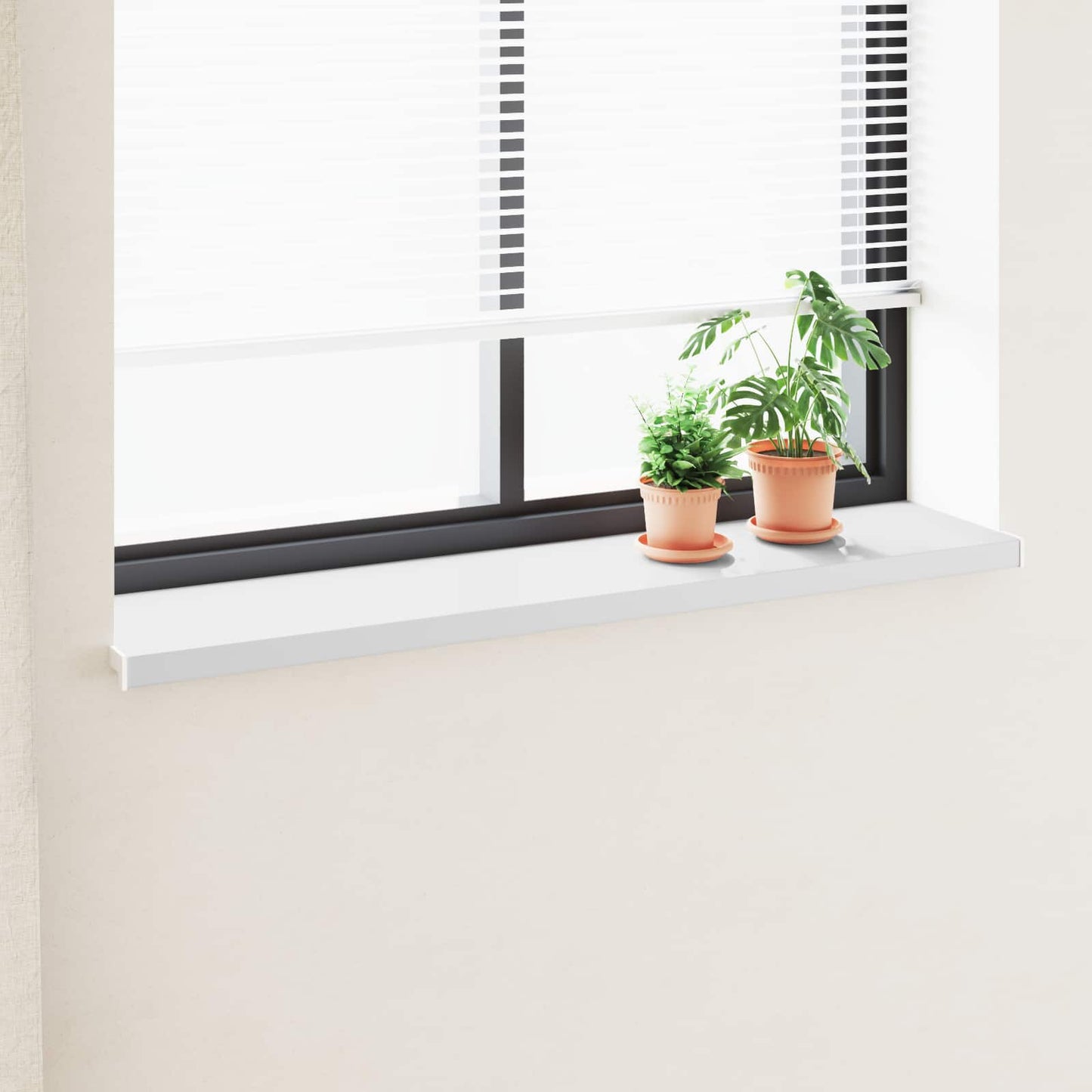 Vindueskarm Hvid 160 x 35 x 4,5 cm PVC