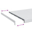 Vindueskarm Hvid 60 x 40 x 4,5 cm PVC