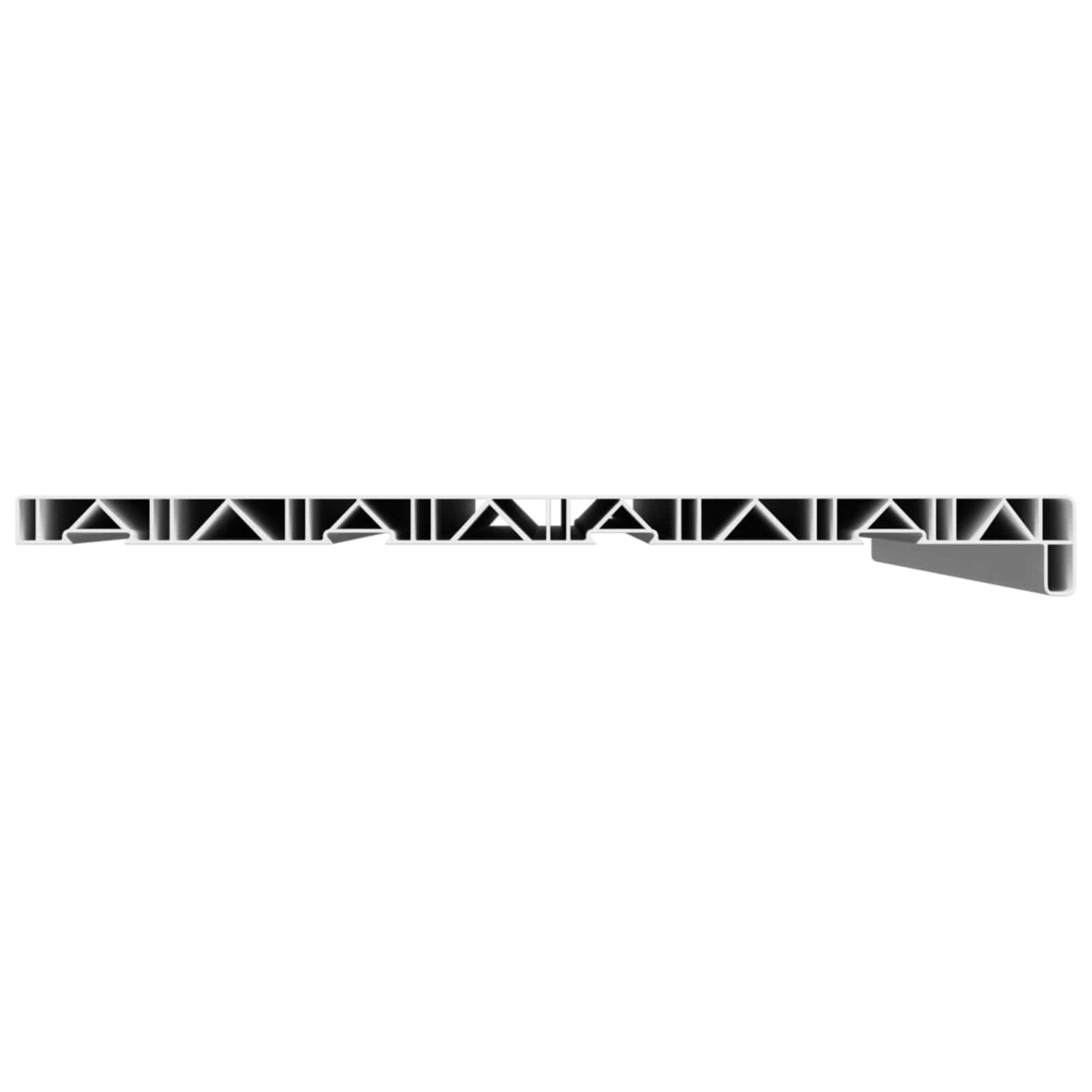 Vindueskarm Hvid 80 x 40 x 4,5 cm PVC