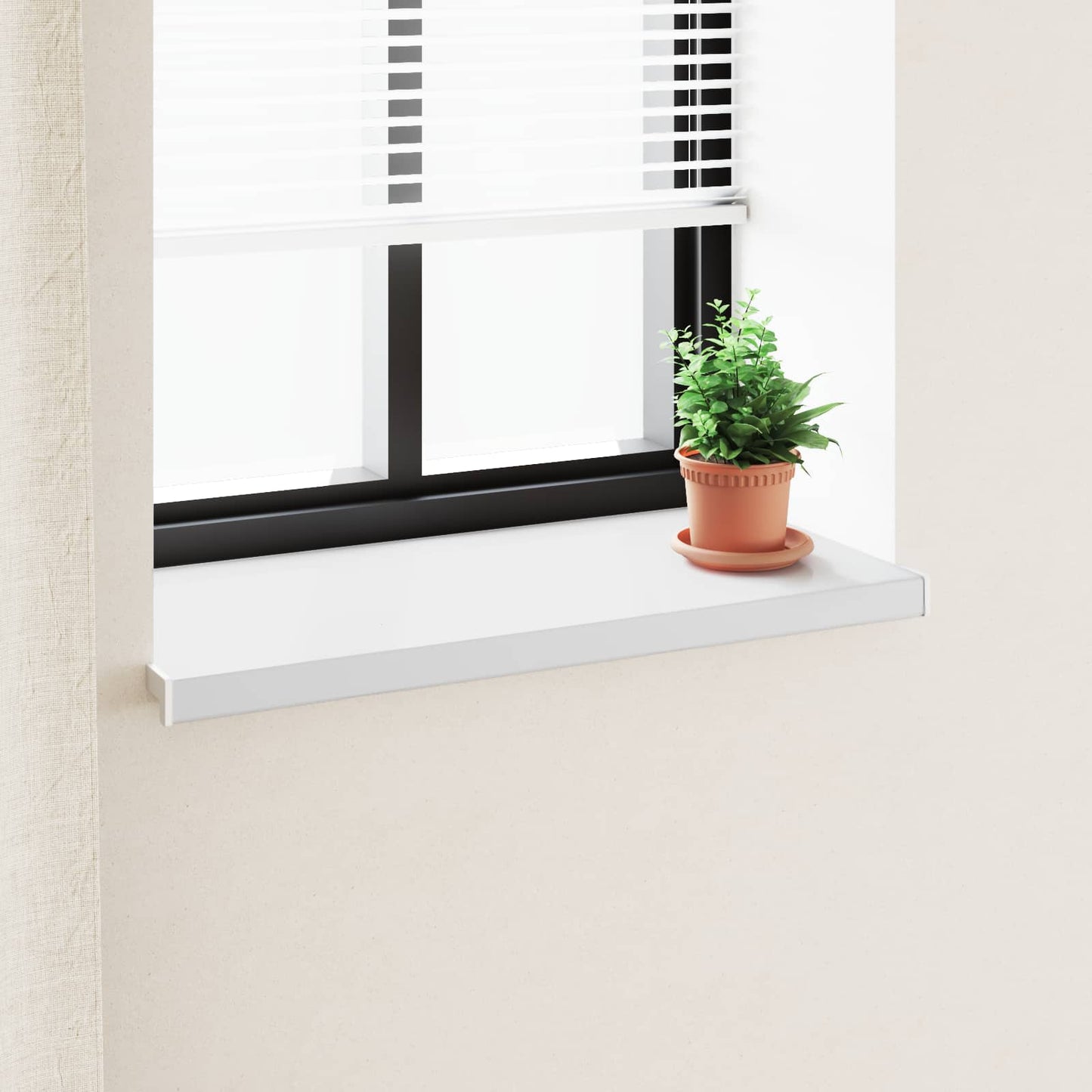 Vindueskarm Hvid 80 x 45 x 4,5 cm PVC