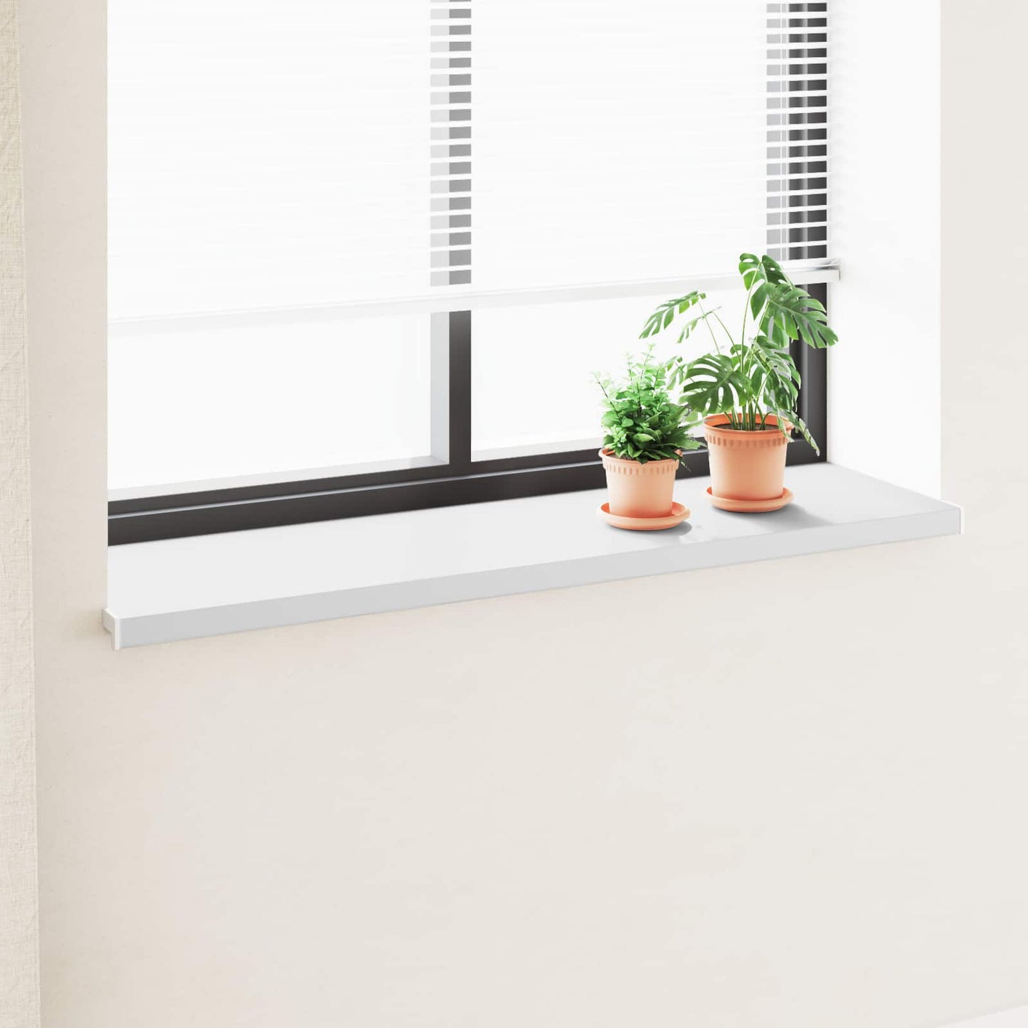 Vindueskarm Hvid 160 x 45 x 4,5 cm PVC