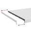 Vindueskarm Hvid 160 x 50 x 4,5 cm PVC